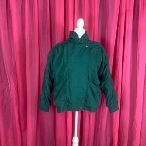 Vintage Green Bomber Jacket